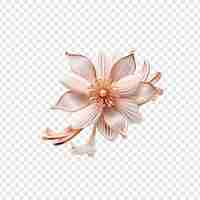 PSD gratuito kanzashi ornamento japonés para el cabello joyas aisladas sobre fondo transparente