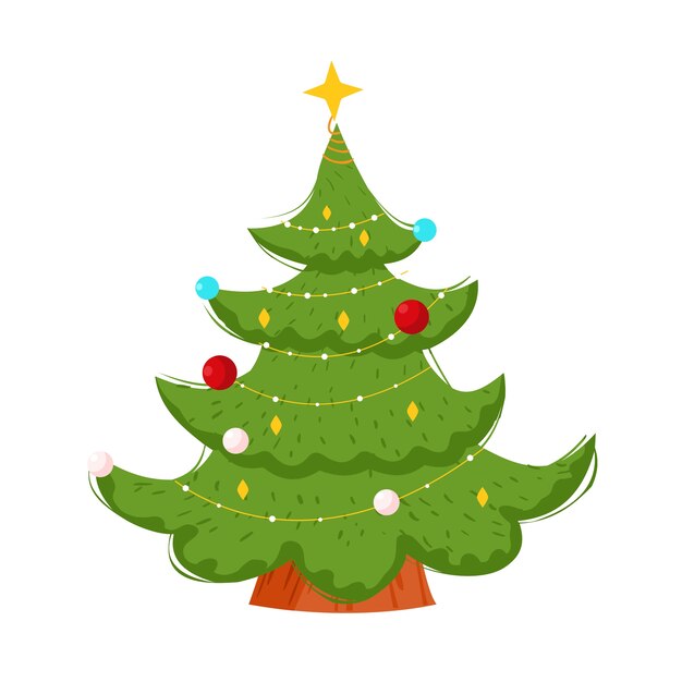 Kerstboom illustratie
