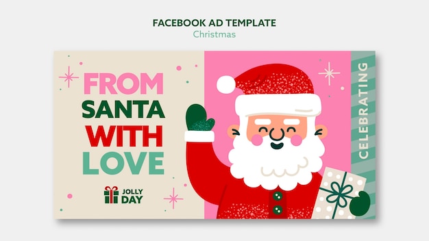 Gratis PSD kerstfeest facebook sjabloon