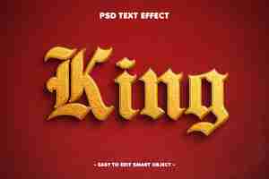 Gratis PSD king tekst effect