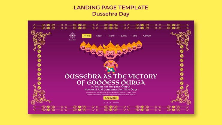 PSD Gratis kisah instagram perayaan dussehra