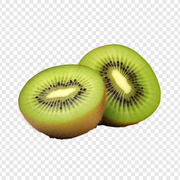 Kiwi aislado sobre un fondo transparente