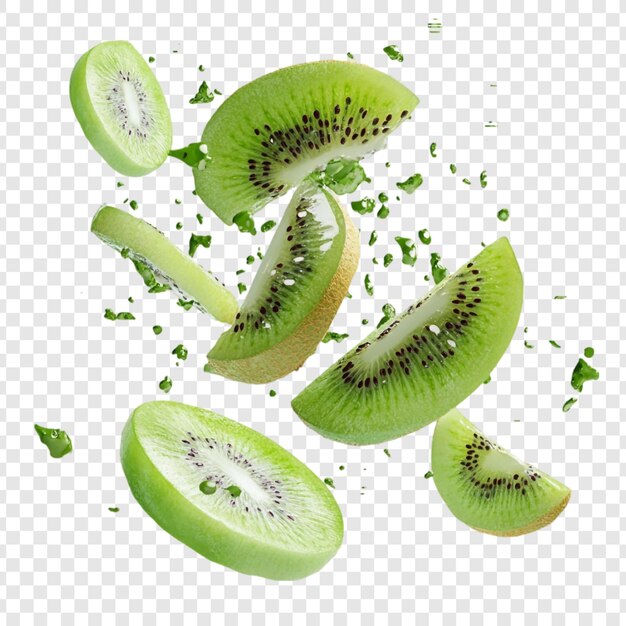 El kiwi volador corta una pizca de verde