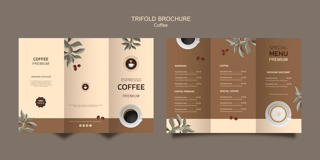 Gratis PSD koffie driebladige brochure