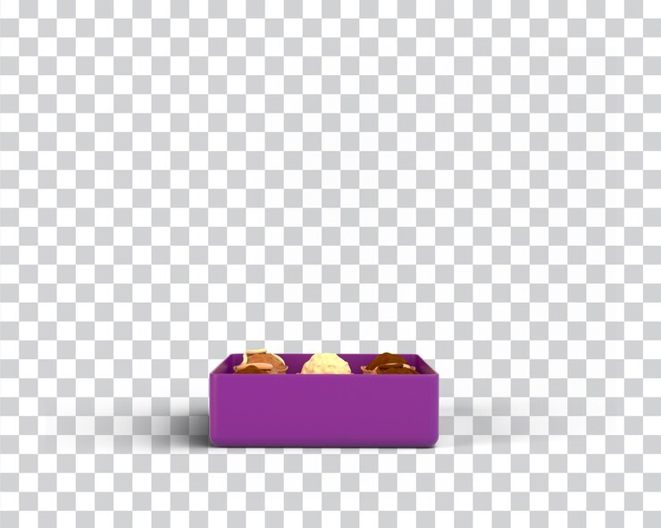 PSD Gratis kotak cokelat idul fitri
