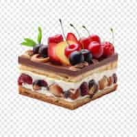 Gratis PSD kuchen geïsoleerd op transparante achtergrond