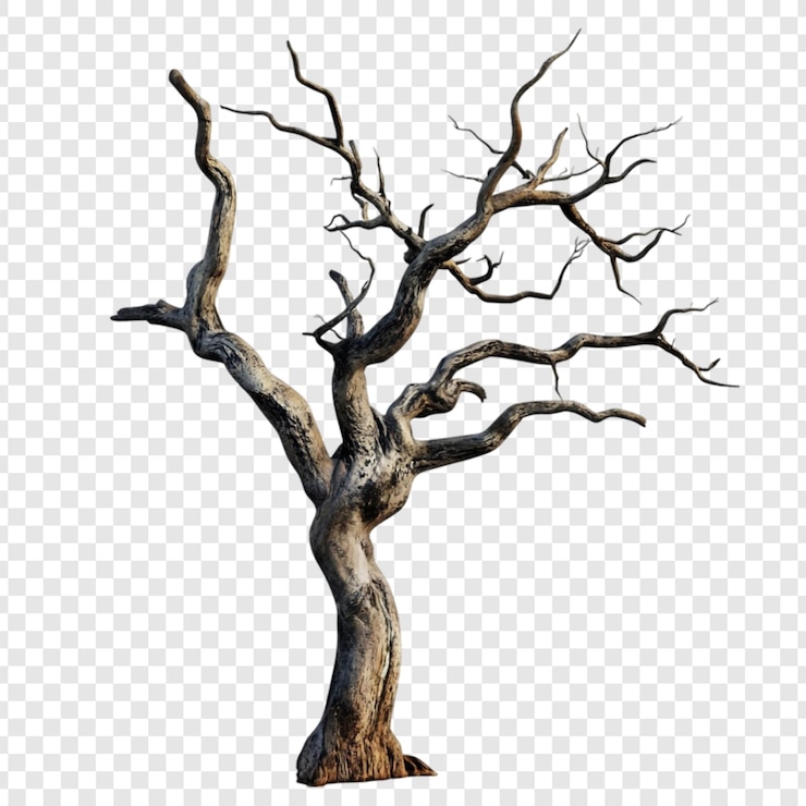 PSD gratuito l'albero morto, la natura, la bellezza silenziosa