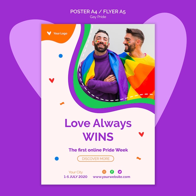 L'amore vince sempre il modello di poster