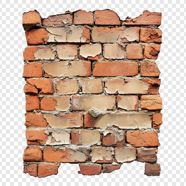 La consistenza della parete di mattoni intemperati Un dettaglio architettonico rustico