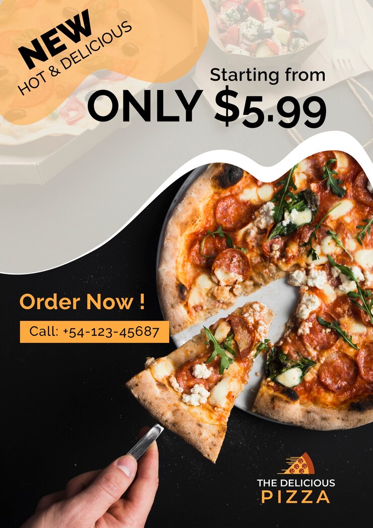 PSD gratuito la deliziosa pizza nuova offerta