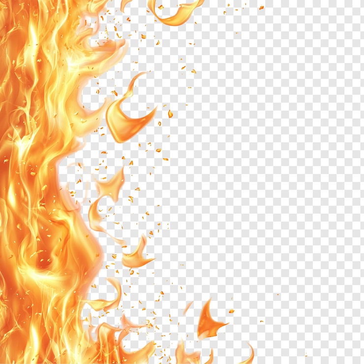 PSD gratuito la fiamma di fuoco un'illustrazione dinamica della fiamma