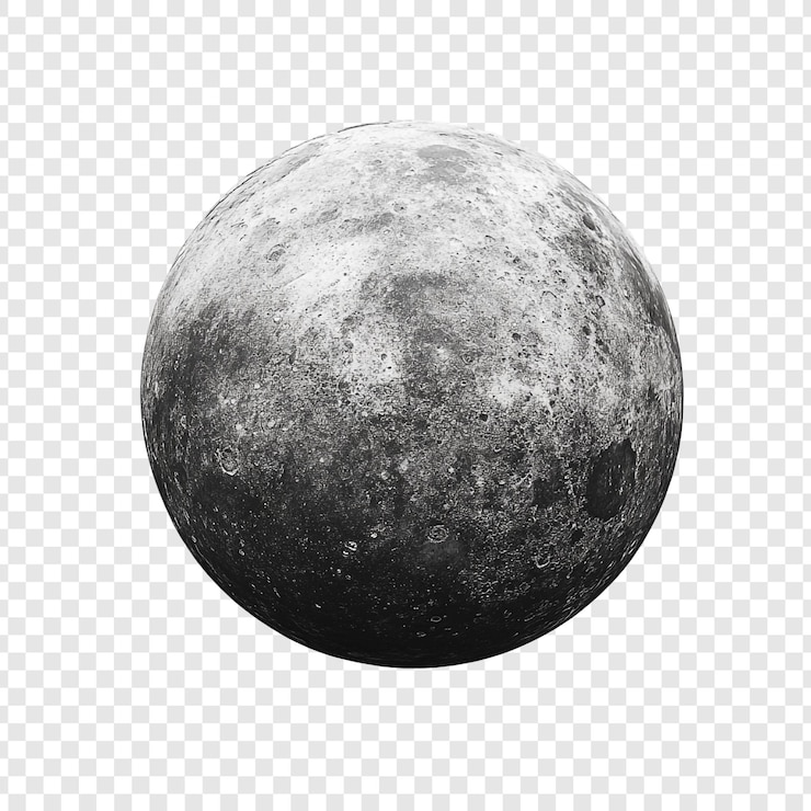 PSD gratuito la maestosa luna un ritratto celeste dettagliato in scala di grigio
