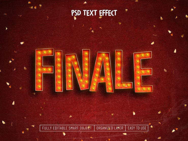 Gratis PSD laatste psd-teksteffect
