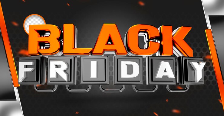 PSD Gratis label psd 3d penawaran promosi black friday realistis kampanye di brasil