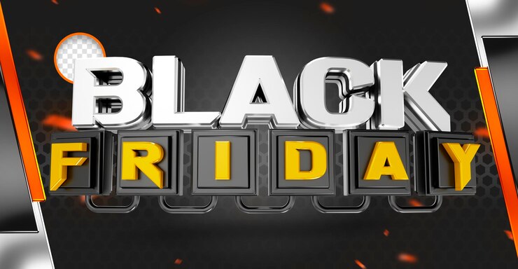 PSD Gratis label psd 3d penawaran promosi black friday realistis kampanye di brasil