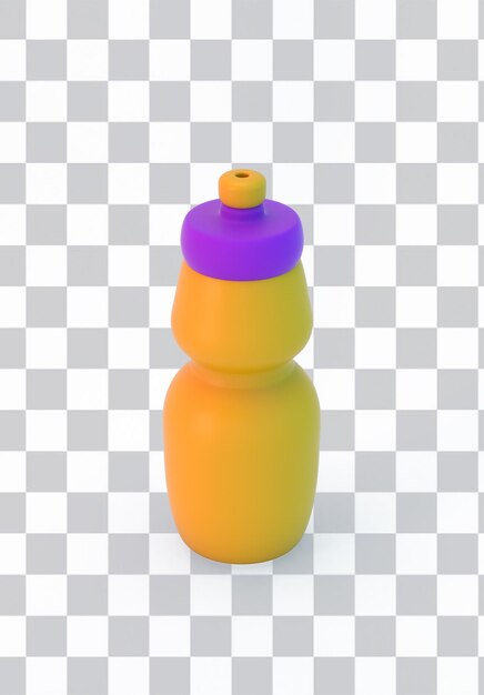 Lado frontal de la botella