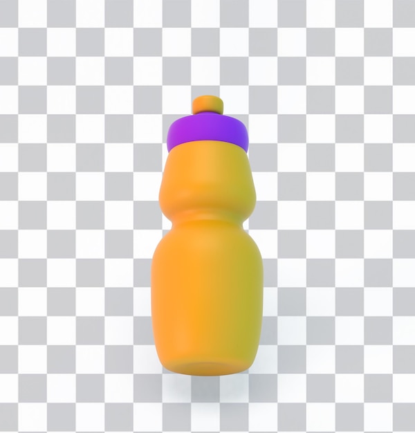 Lado frontal de la botella