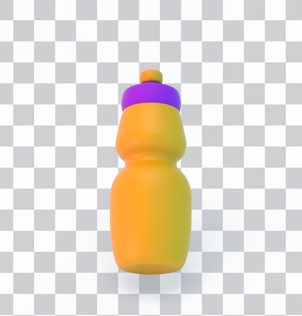 Lado frontal de la botella