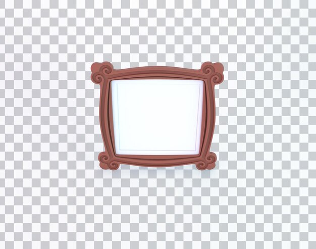 Lado frontal del marco vintage