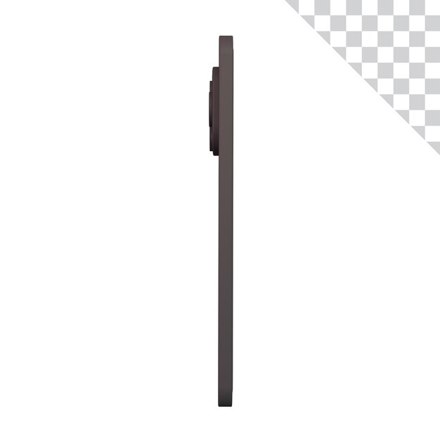 Lado de perspectiva de teléfono de arcilla de dibujos animados