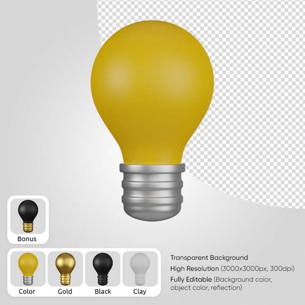 lampadina 3d