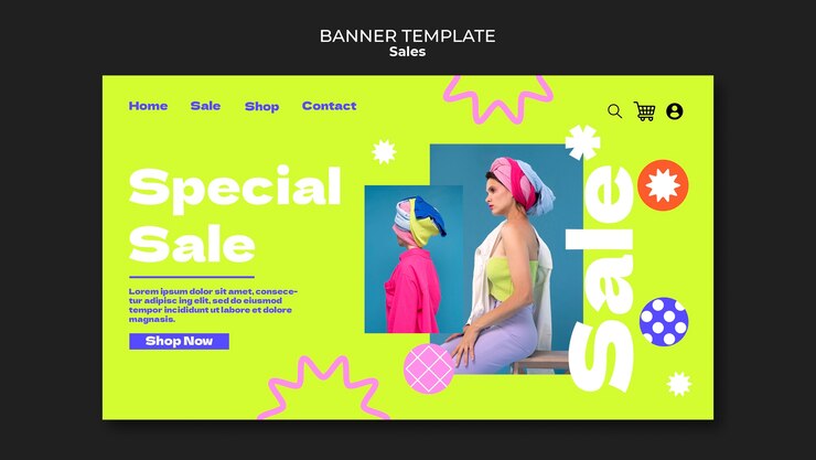 PSD Gratis landing page template for sales and discounts
