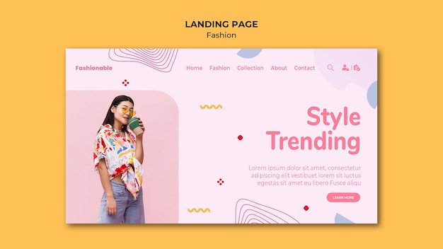 Landingspagina modecollectie