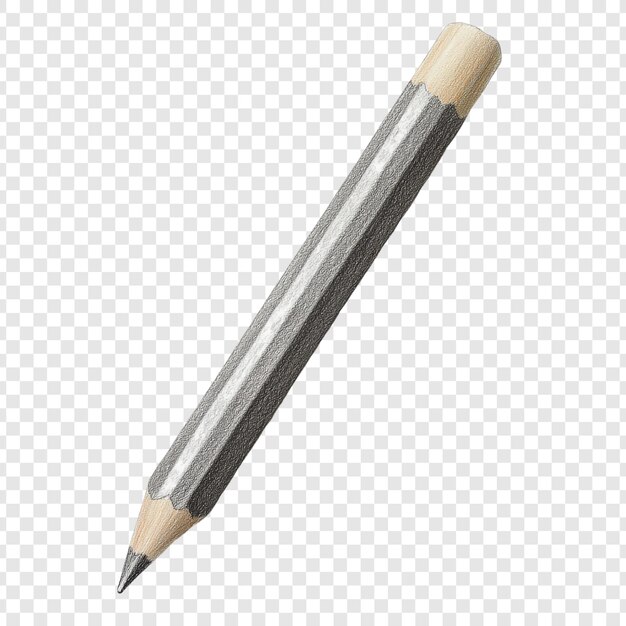 Un lápiz de grafito de primer plano Una ilustración detallada