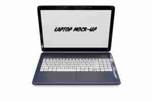 Gratis PSD laptop mock-up geïsoleerd