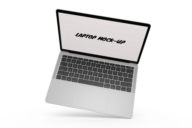 Gratis PSD laptop mock-up geïsoleerd