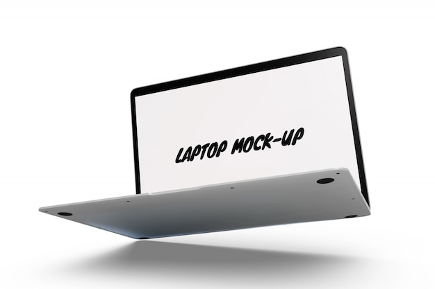 Laptop Mock-up geïsoleerd