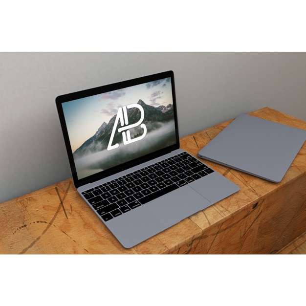 Gratis PSD laptop mock up