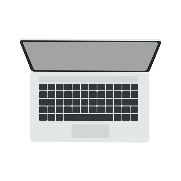 Laptop moderno aislado