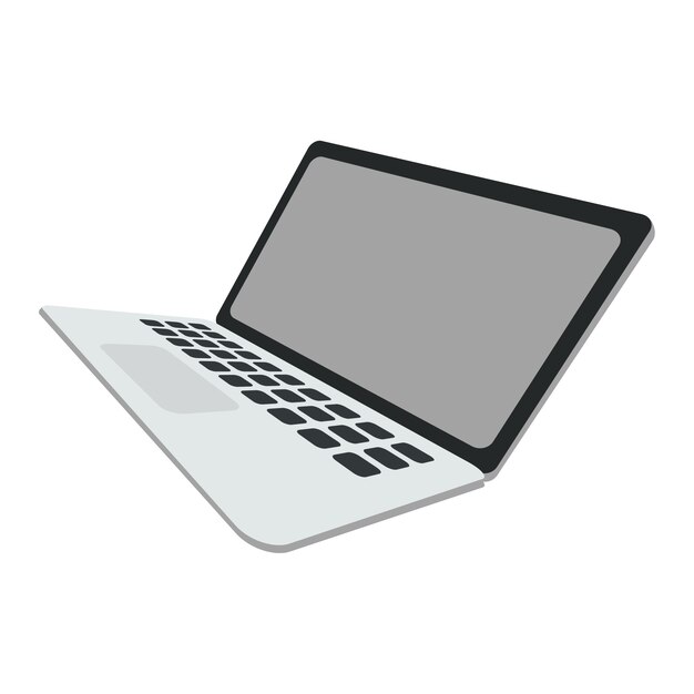 Laptop moderno aislado