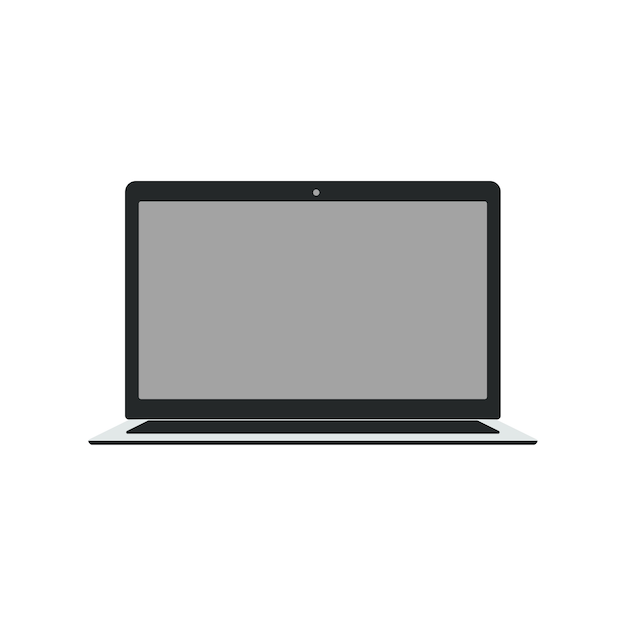 Laptop moderno aislado