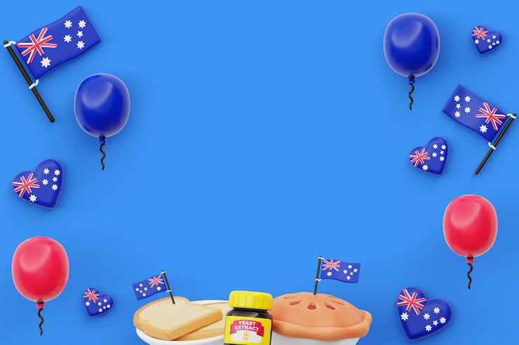 PSD Gratis latar belakang hari australia