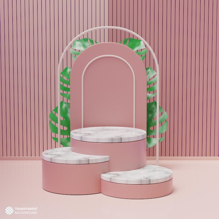 PSD Gratis latar belakang podium 3d tampilan produk