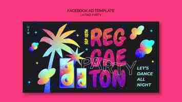 Gratis PSD latino party facebook-sjabloon