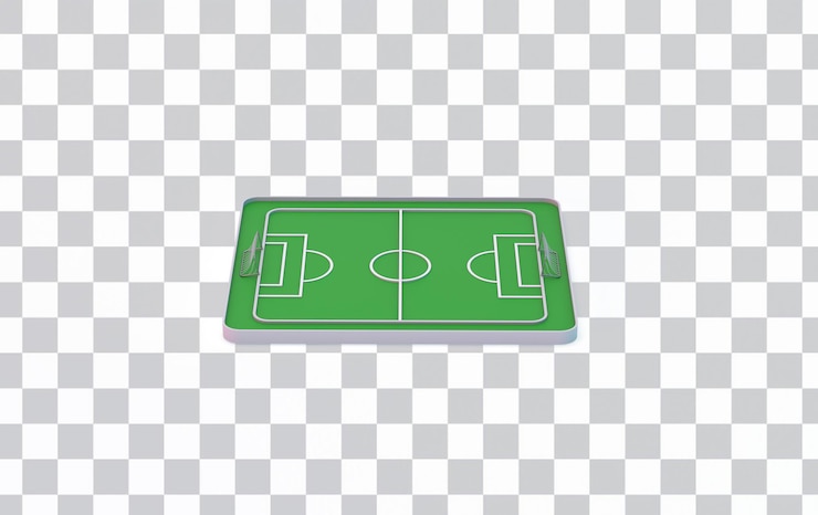 PSD gratuito lato destro del campo da calcio