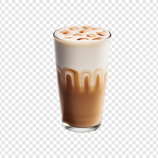 Latte aislado sobre un fondo transparente