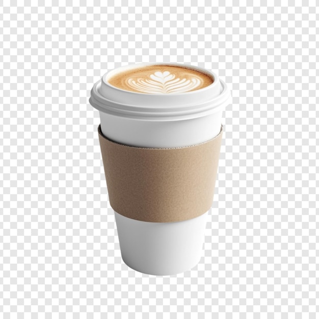Latte aromatico in una tazza usa e getta Perfetta bevanda mattutina