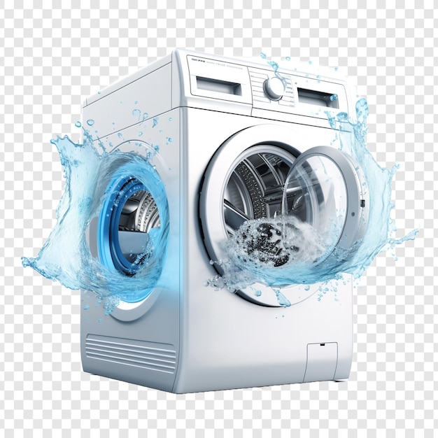 PSD gratuito lavadora aislada sobre fondo transparente