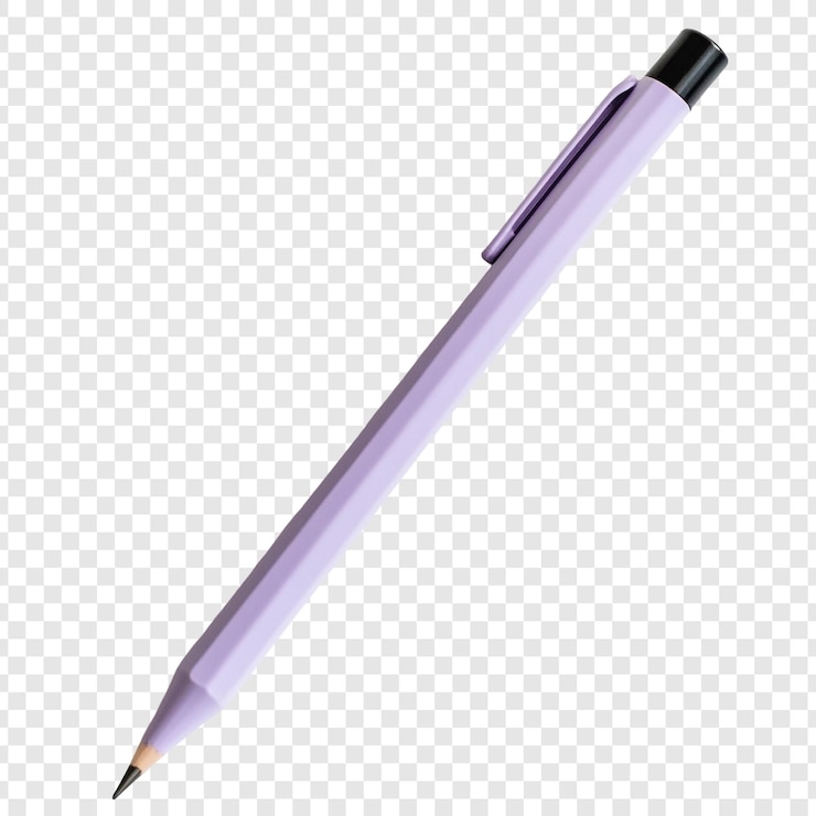 PSD Gratis lavender mechanical pencil a closeup