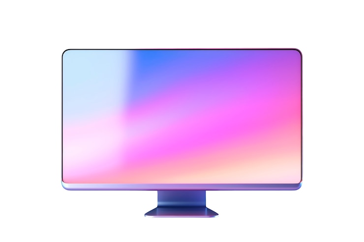 PSD Gratis layar tv modern terisolasi