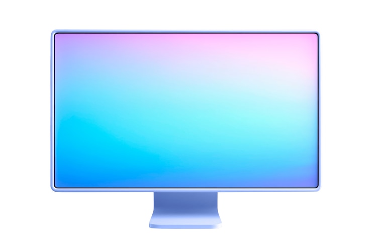 PSD Gratis layar tv modern terisolasi