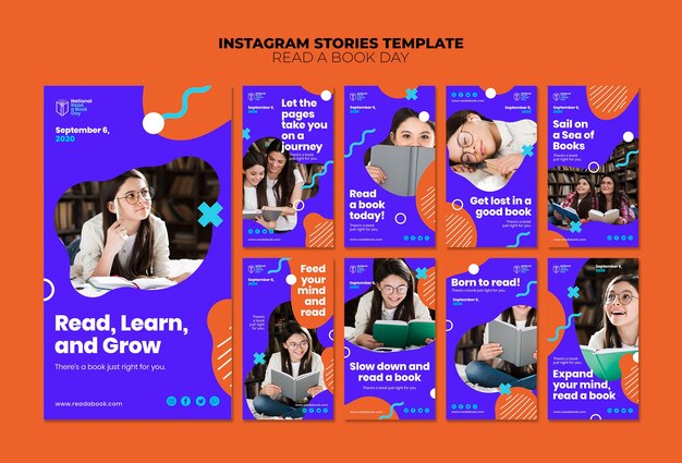 Leer un día de libro historias de instagram