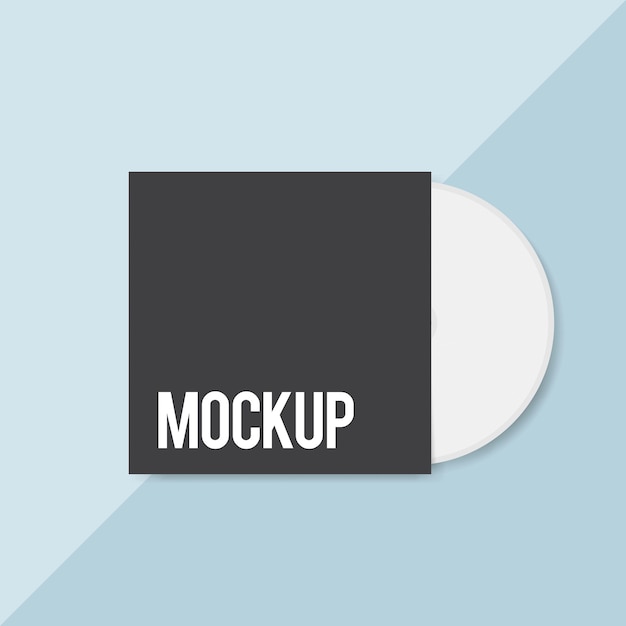 Gratis PSD lege cd-cover ontwerp mockup