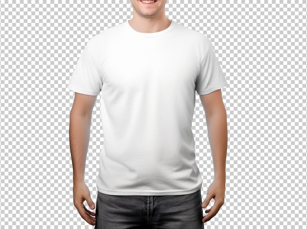 Gratis PSD lege witte t-shirt die op achtergrond wordt geïsoleerd