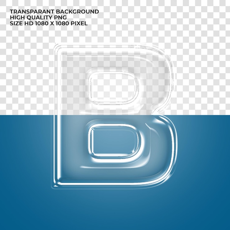 PSD gratuito lettera dell'alfabeto trasparente psd