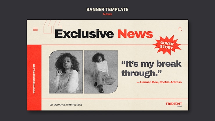 PSD Gratis letterpress inspired banner design template